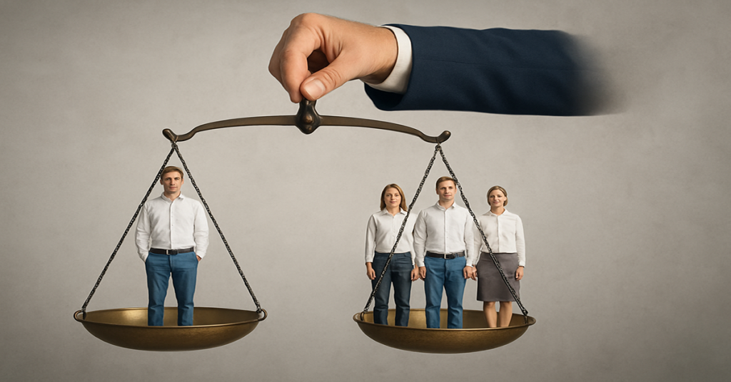 Balance Of Individuals In The Scale